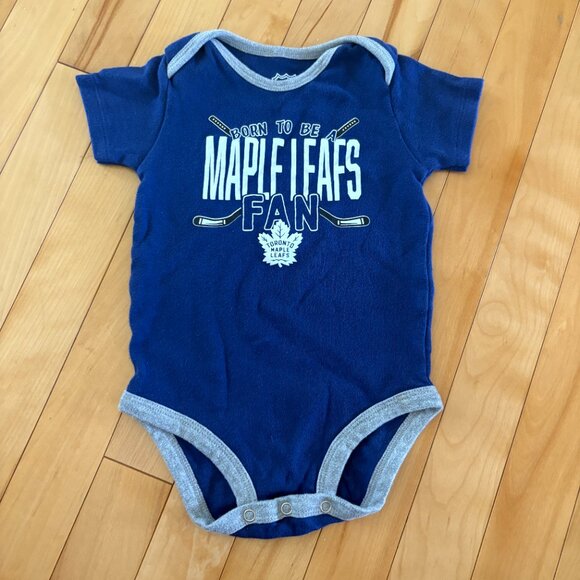 Toronto Maple Leafs Baby Shirt Blue Size 18 months NHL Hockey - Picture 2 of 7